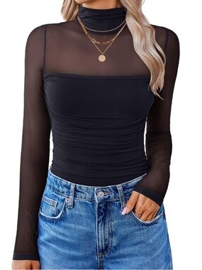 Avidlove Long Sleeve Turtle Neck Bodysuit